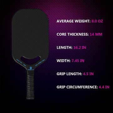 BOOST PRO Pickleball Paddle – Maximum Power, Control, and Spin with 3K Carbon Fiber and Aero Design